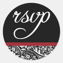 Damask Beauty-RSVP Sticker stickers
