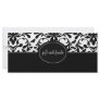 Damask Birds Boutique Style Gift Certificates Rack Card