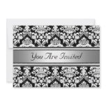 Damask Birthday Party Invitation