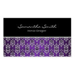 Damask black designer Business card template
