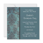 damask blue; bachelorette announcement