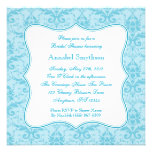 Damask Blue Elegance Invitation invitations