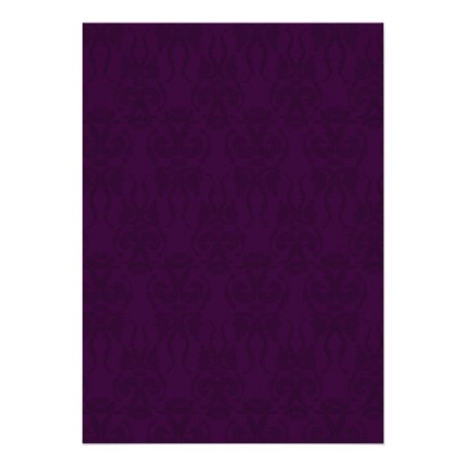 Damask Bride - Bridal Shower Invitaion (Plum) Personalized Invitations