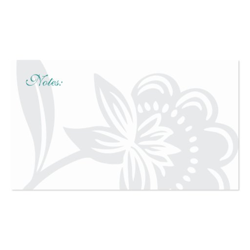 damask business card (back side)