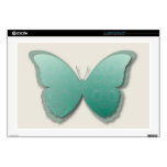 Damask Butterfly (Blue Green) Laptop Skin