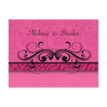 Damask Butterfly Save the Date Invitation postcards by PartyInvitations Damask Butterfly Save the Date Invitation postcards