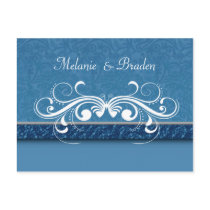 Damask Butterfly Save the Date Invitation postcards by PartyInvitations Damask Butterfly Save the Date Invitation postcards