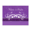 Damask Butterfly Save the Date Invitation postcards by PartyInvitations Damask Butterfly Save the Date Invitation postcards