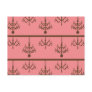 Damask chandelier wallpaper print pattern post card
