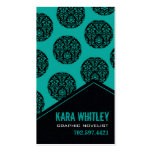"Damask Circles" - All purpose business card