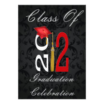 Damask: Class of 2012 Graduation Invitations