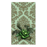 Damask Cut Velvet, DUSTY ROSE Business Card