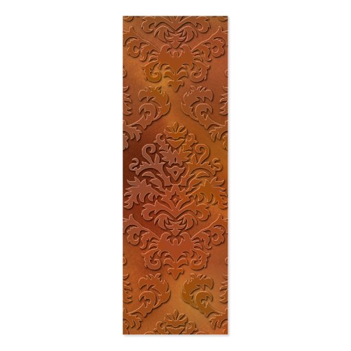 Damask Cut Velvet, SATIN ABSTRACT Business Card (front side)