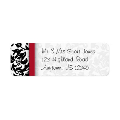 Damask Delight Custom Return Address Labels