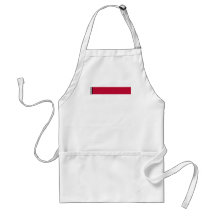 Damask Delight in Scarlet Red Apron
