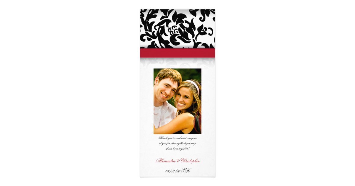 Damask Wedding Programs