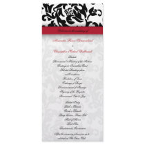 Damask Delight Wedding Program rack cards by SweetRascal Damask Delight Wedding Program rack cards
