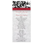 Damask Delight Wedding Program rack cards