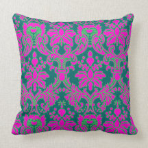 Damask Design Throw Pillows