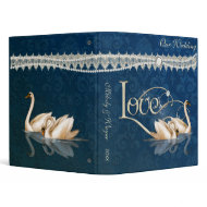 Damask Elegance Blue binder