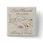 Damask Elegance Button