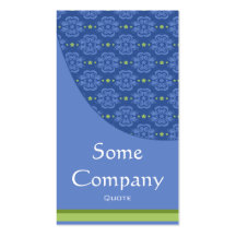Damask Elegance Collection (Blue) Business Cards