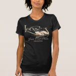 Damask Elegance - Just Married Tee Shirts