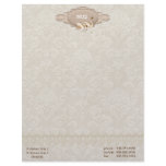 Damask Elegance Letterhead Design