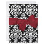 Damask Event Invitation Red large