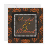 DAMASK FALL DIAMOND Wedding INVITATION