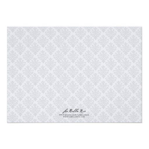 Damask First Communion Invites