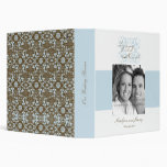 Damask Floral Tying The Knot Wedding Planner 3 Ring Binder