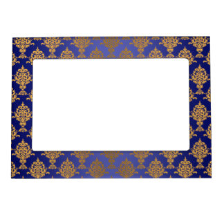 royal frames gold magnetic damask frame shine pre zazzle