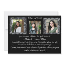 Damask Graduation Invitation