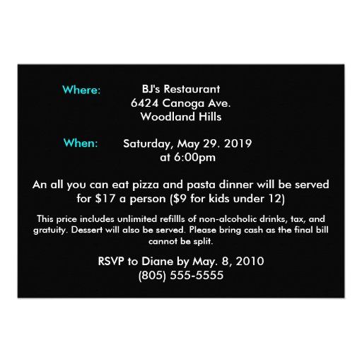 Damask Graduation Invitation