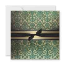 Damask Holiday Invitation