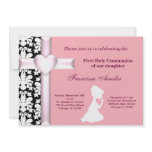 Damask Holy Communion Personalized Invites