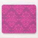 damask in pinks mouse pad mousepads