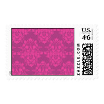 damask in pinks postage