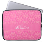 Damask "Kangaroo Paw" named pink laptop case Laptop Sleeve