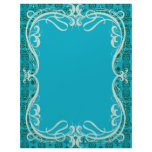 DAMASK LETTERHEAD BLUE