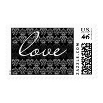 Damask Love Wedding Postage Stamp