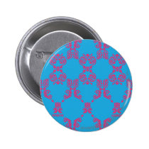 Damask Magenta-Aqua buttons