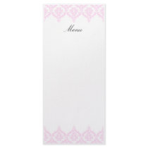 Damask Menu Template Rack Card Template