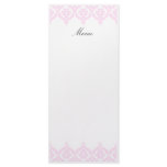 Damask Menu Template rack cards