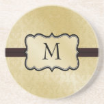 Damask Monogram coasters