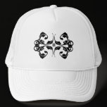 Damask Monogram Design Trucker Hat