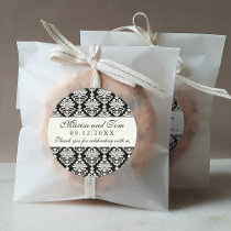 Damask Monogram Sticker
