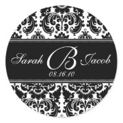 Damask Monogram Sticker- Customize it! sticker