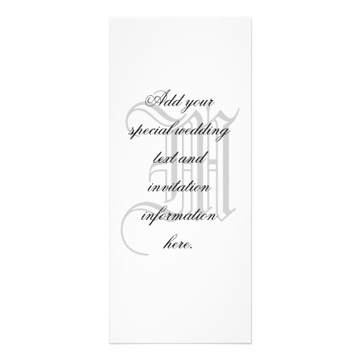 Damask Monogram Wedding Invitation Green